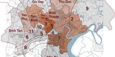 Дүүргийн газрын зураг saigon
